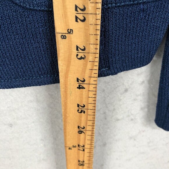 St John Collection Sweater Womens 10 Blue Santana Knit Cardigan Old Money NEW - Picture 4 of 16